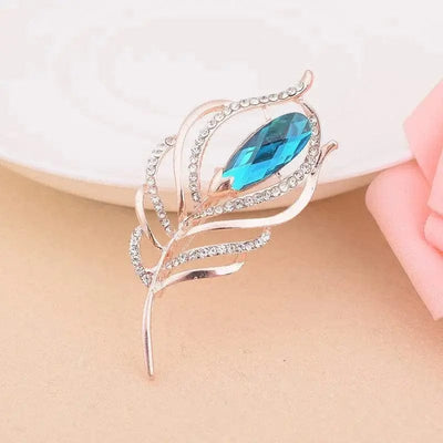 BROOCHITON Brooches K Temperament Crystal All-match Brooch