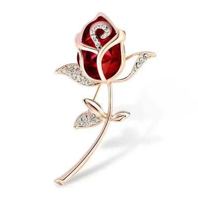 BROOCHITON Brooches H Temperament Crystal All-match Brooch