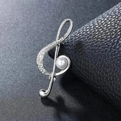 BROOCHITON Brooches 1style Treble Clef Note Brooch