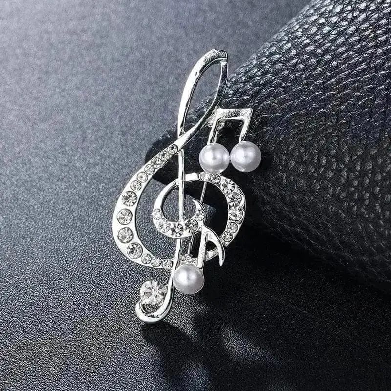 BROOCHITON Brooches 3style Treble Clef Note Brooch