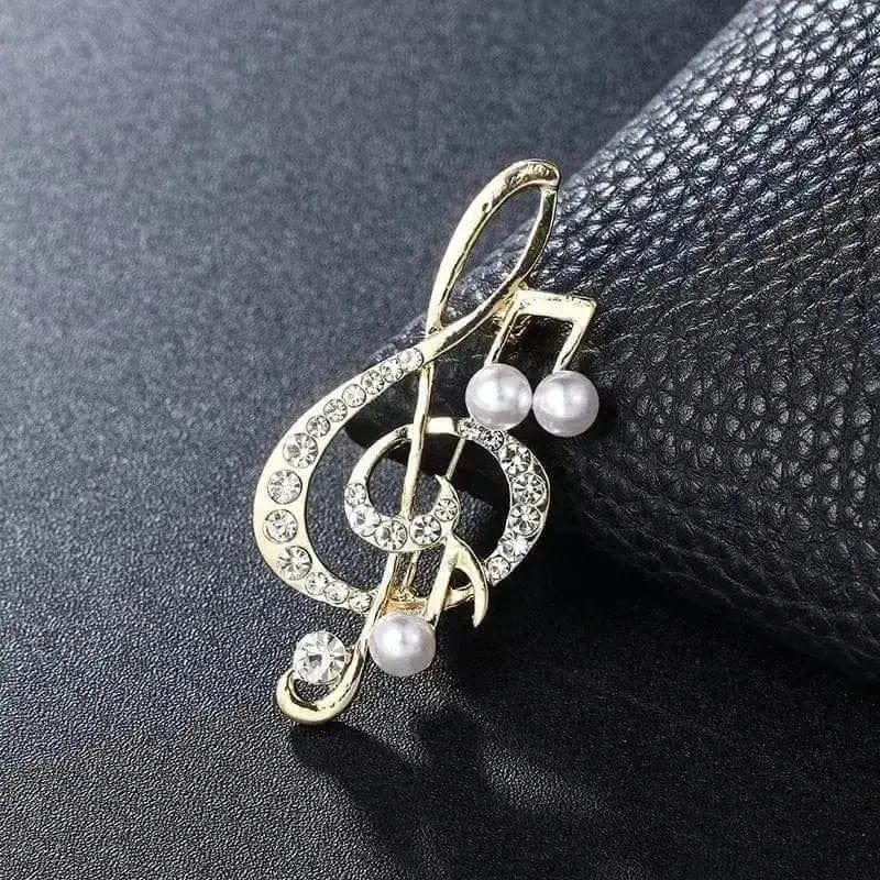 BROOCHITON Brooches 4style Treble Clef Note Brooch