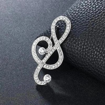 BROOCHITON Brooches 7style Treble Clef Note Brooch