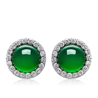 Unearth the Beauty with Natural Chalcedony Stud Earrings 🌿