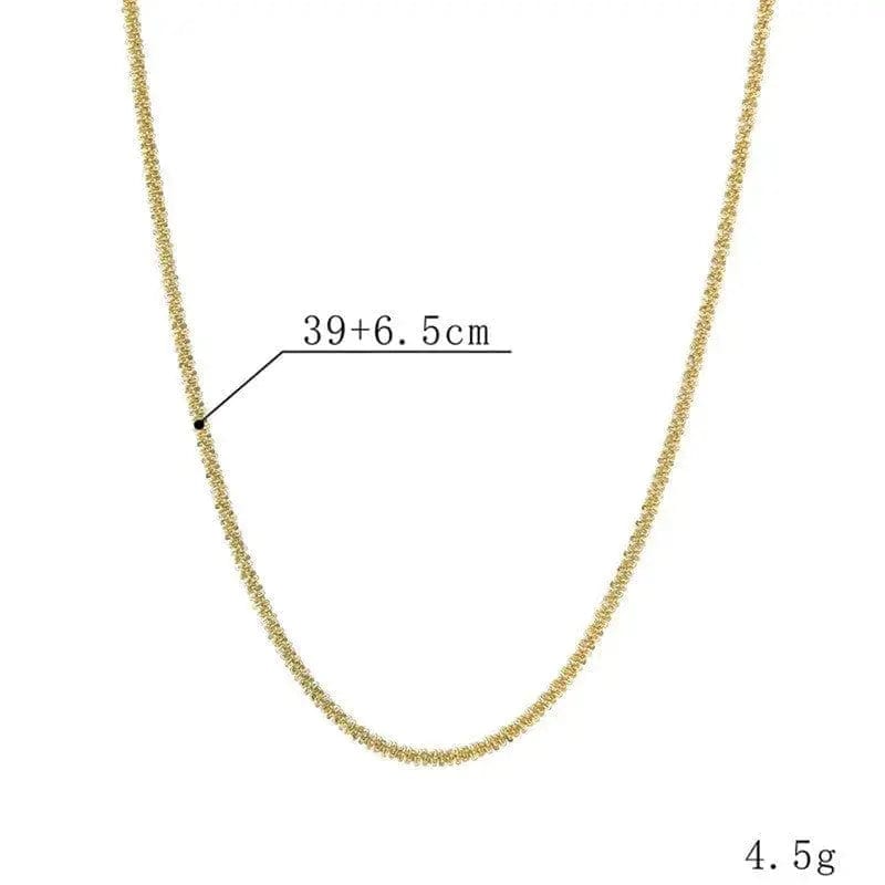 BROOCHITON Necklaces Gold Versatile Woven Chain