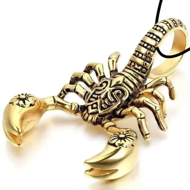 BROOCHITON Necklaces Golden Vintage Silver Plated Scorpion Necklace 
