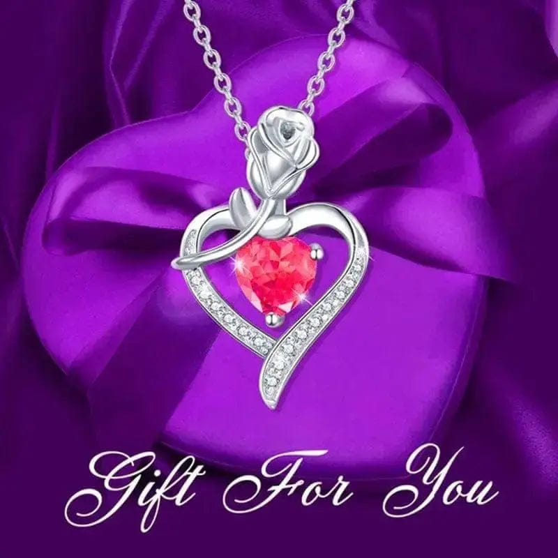 🌹 Women's Rose Heart Shape Diamond Pendant: A True Symbol of Love 🌹