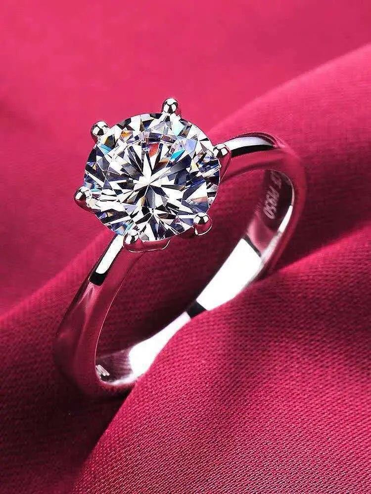 Zircon Six-Claw Fashion Ring: Timeless Elegance 🌟