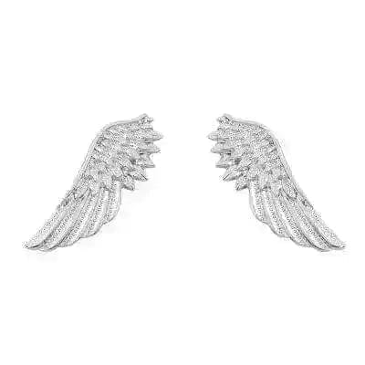 BROOCHITON Brooches angel wings collar pin brooch Silver variant
