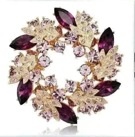 BROOCHITON Brooches Q Beautiful Wreath Brooch