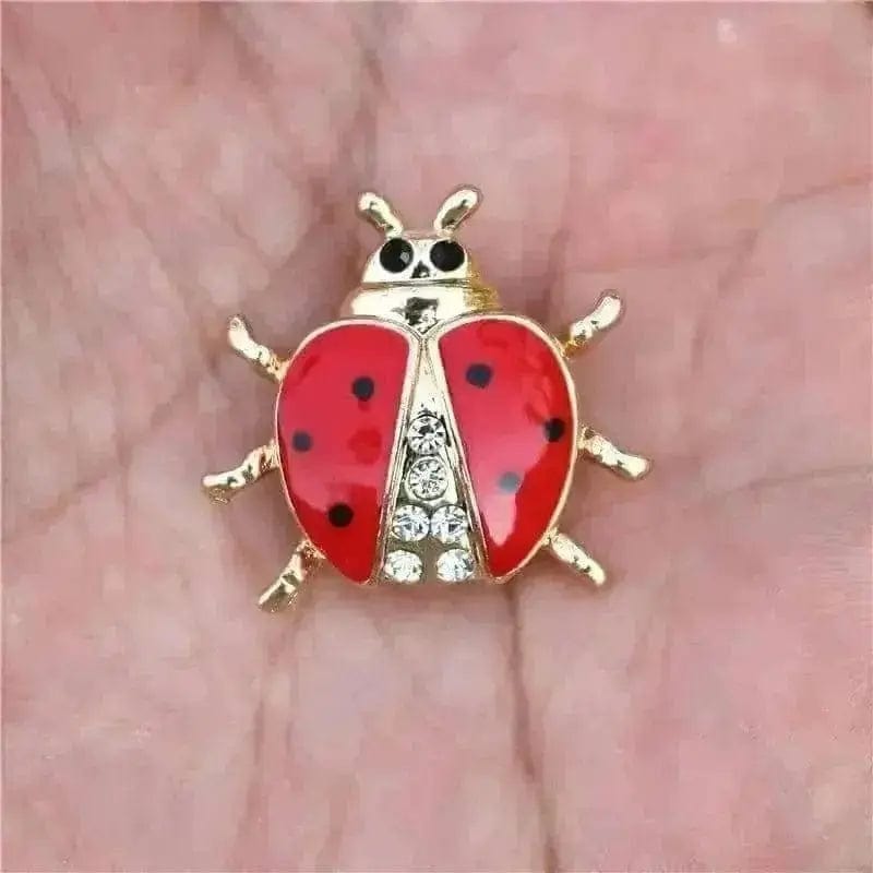 BROOCHITON Brooches cartoon ladybug alloy brooch