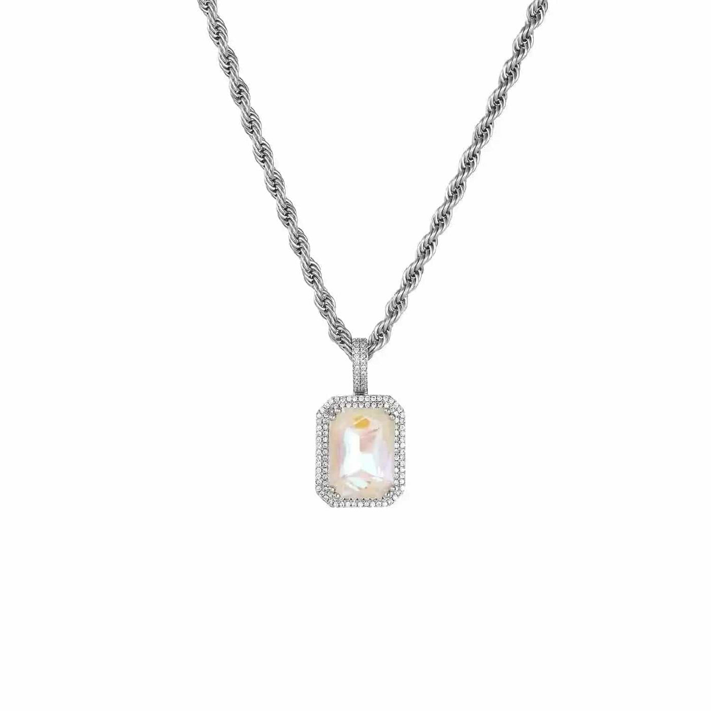 BROOCHITON Necklaces Yellow / 75CM Retro Street Colorful Diamond Jewel Necklace