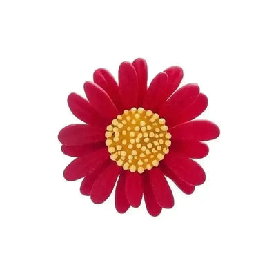 BROOCHITON Brooches Red Daisy Flowers Brooch