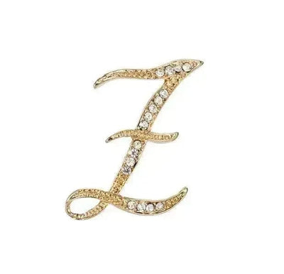 BROOCHITON Brooches Z English Letter Brooch Pin