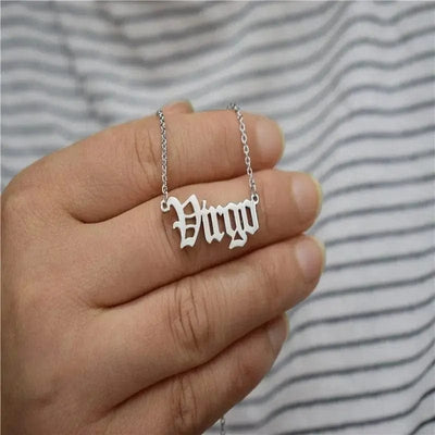 English Letter Constellation Necklaces BROOCHITON