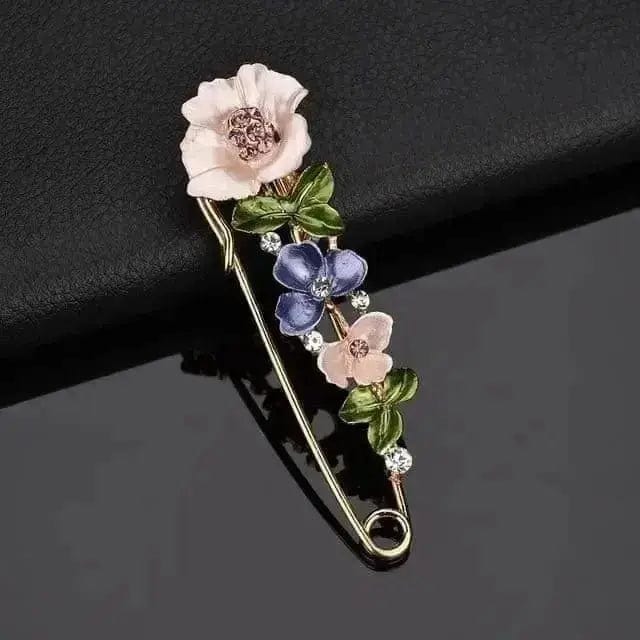 BROOCHITON Brooches 1 Flower Safety Pin Brooch