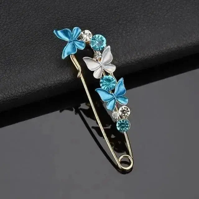 BROOCHITON Brooches 9 Flower Safety Pin Brooch