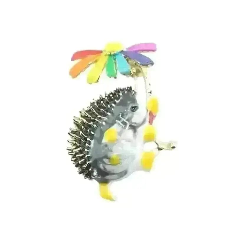 BROOCHITON Brooches Color Little Hedgehog Brooch