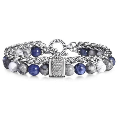 BROOCHITON Bracelets E Men's Bracelets Women's Bracelets Men's Jewelry Chain Bracelets