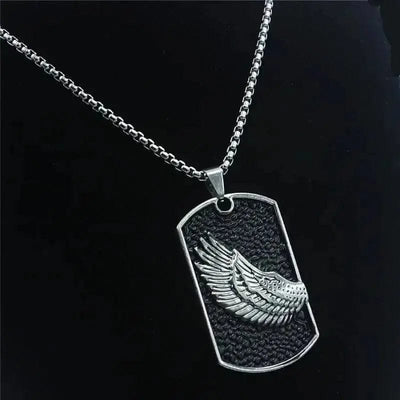 Korean Style Men's Necklace Wings pendant