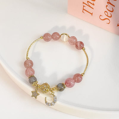 Natural Stone star and Moon Bracelet: A Symbol of Harmony 🌙