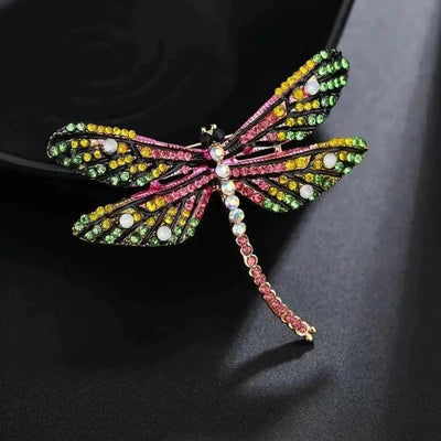 BROOCHITON Brooches Photo Color Oil Drop Dragonfly Brooch