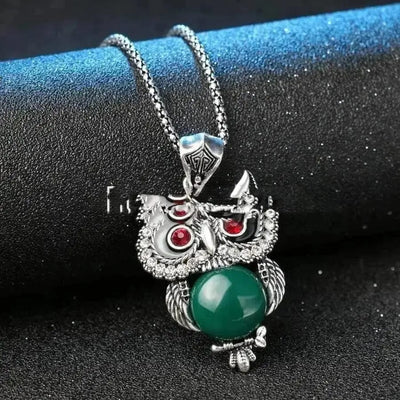 BROOCHITON Necklaces A Owl Necklaces Earrings Jewellery Sets