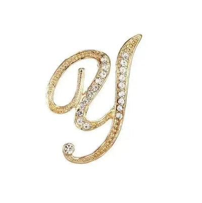 BROOCHITON Brooches Y English Letter Brooch Pin