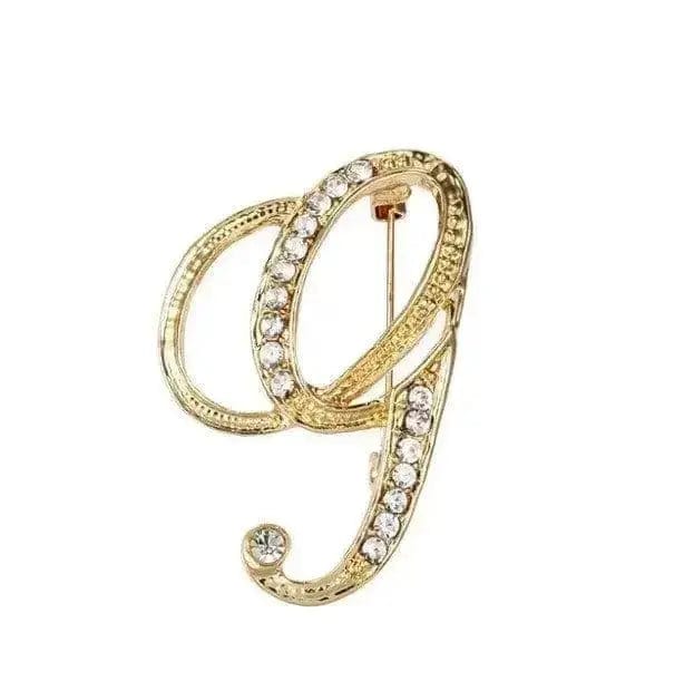 BROOCHITON Brooches G English Letter Brooch Pin