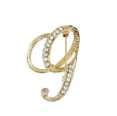 BROOCHITON Brooches G English Letter Brooch Pin