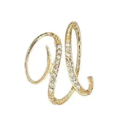 BROOCHITON Brooches U English Letter Brooch Pin