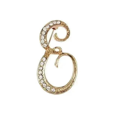 BROOCHITON Brooches E English Letter Brooch Pin