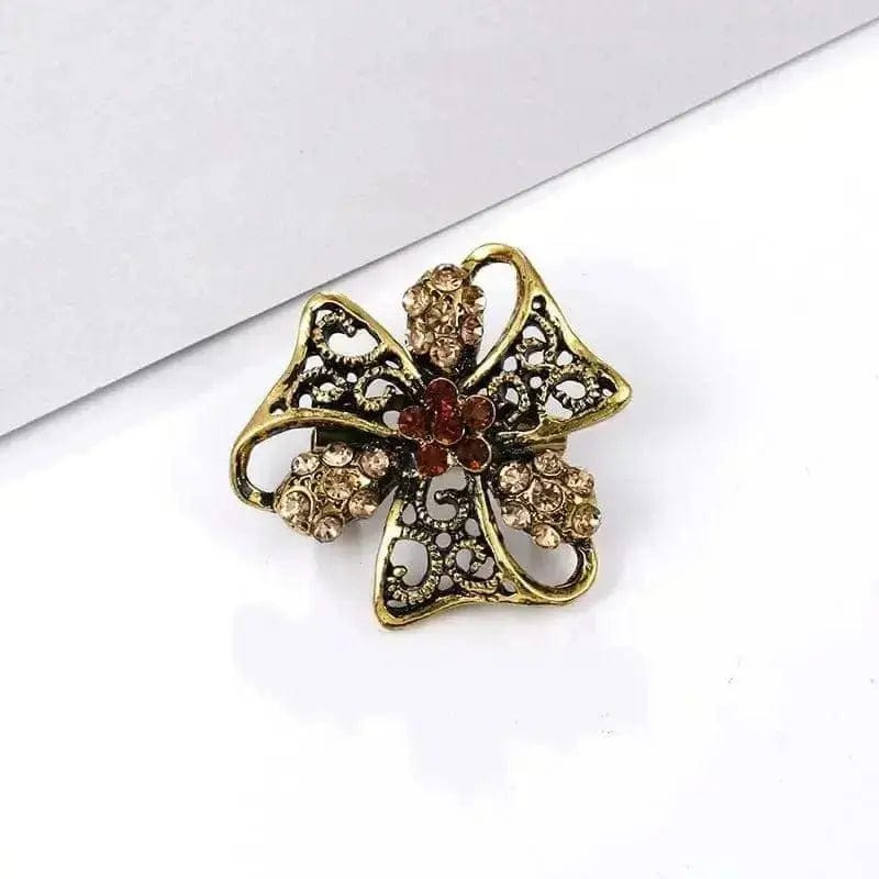 BROOCHITON Brooches 13 style Rhinestone Flower Party Pin Brooch
