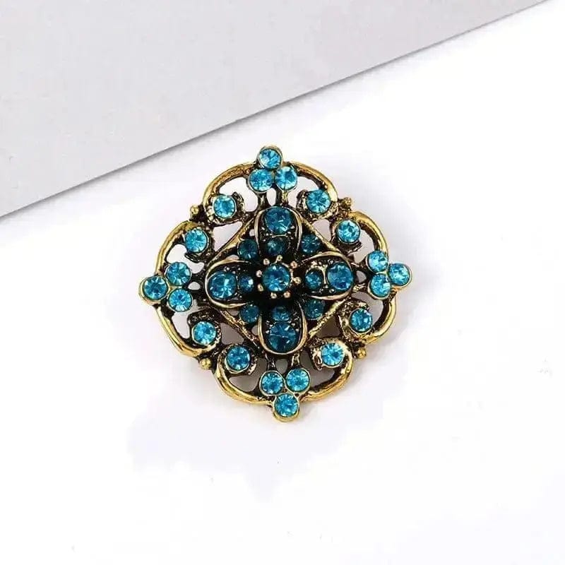 BROOCHITON Brooches 15 style Rhinestone Flower Party Pin Brooch