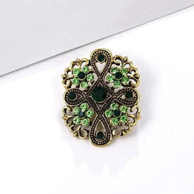 BROOCHITON Brooches 16 style Rhinestone Flower Party Pin Brooch