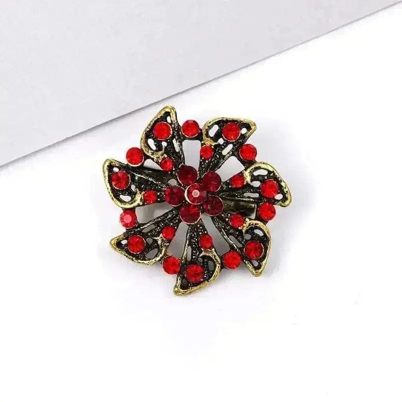 BROOCHITON Brooches 19 style Rhinestone Flower Party Pin Brooch