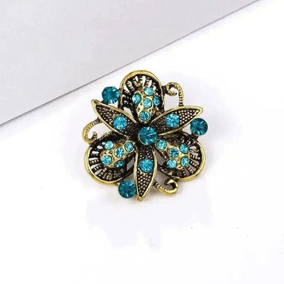 BROOCHITON Brooches 21 style Rhinestone Flower Party Pin Brooch
