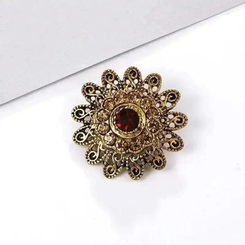 BROOCHITON Brooches 25 style Rhinestone Flower Party Pin Brooch