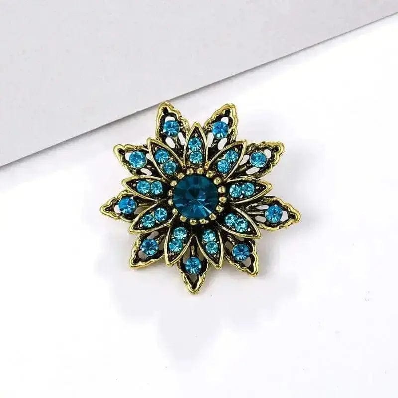BROOCHITON Brooches 26 style Rhinestone Flower Party Pin Brooch