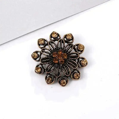 BROOCHITON Brooches 27 style Rhinestone Flower Party Pin Brooch