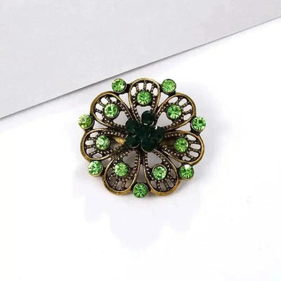 BROOCHITON Brooches 28 style Rhinestone Flower Party Pin Brooch