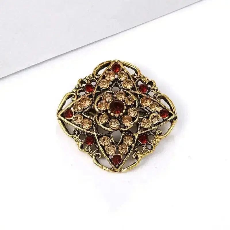 BROOCHITON Brooches 5 style Rhinestone Flower Party Pin Brooch