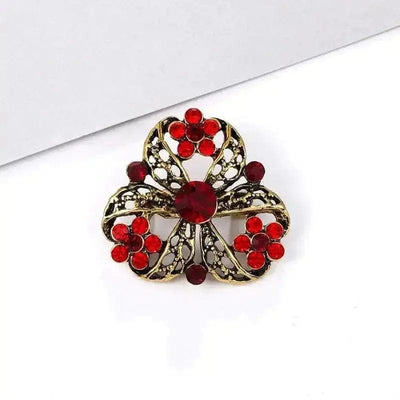 BROOCHITON Brooches 9 style Rhinestone Flower Party Pin Brooch