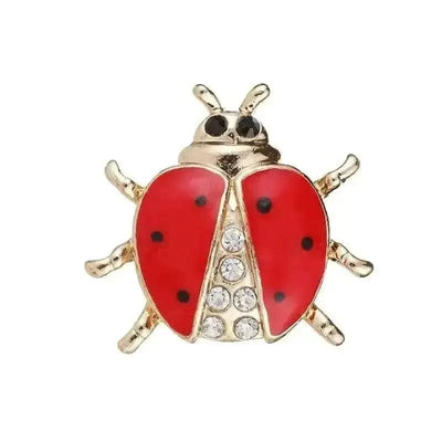BROOCHITON Brooches 4040507 cartoon ladybug alloy brooch