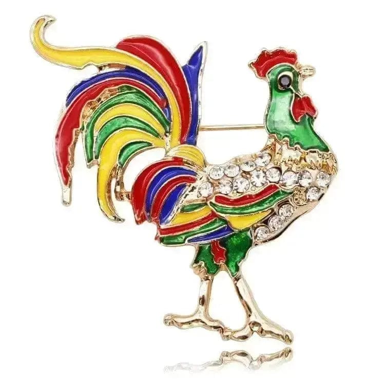 BROOCHITON Brooches BR1032 Rooster Cock Brooch