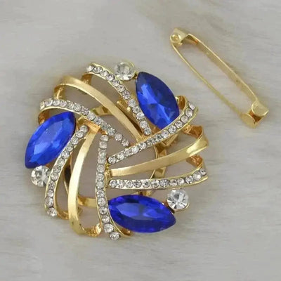BROOCHITON Brooches Diamonds Look Inlaid Brooch