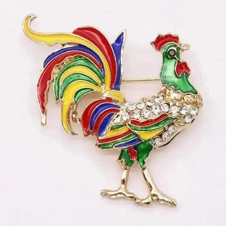BROOCHITON Brooches BR1032 Rooster Cock Brooch