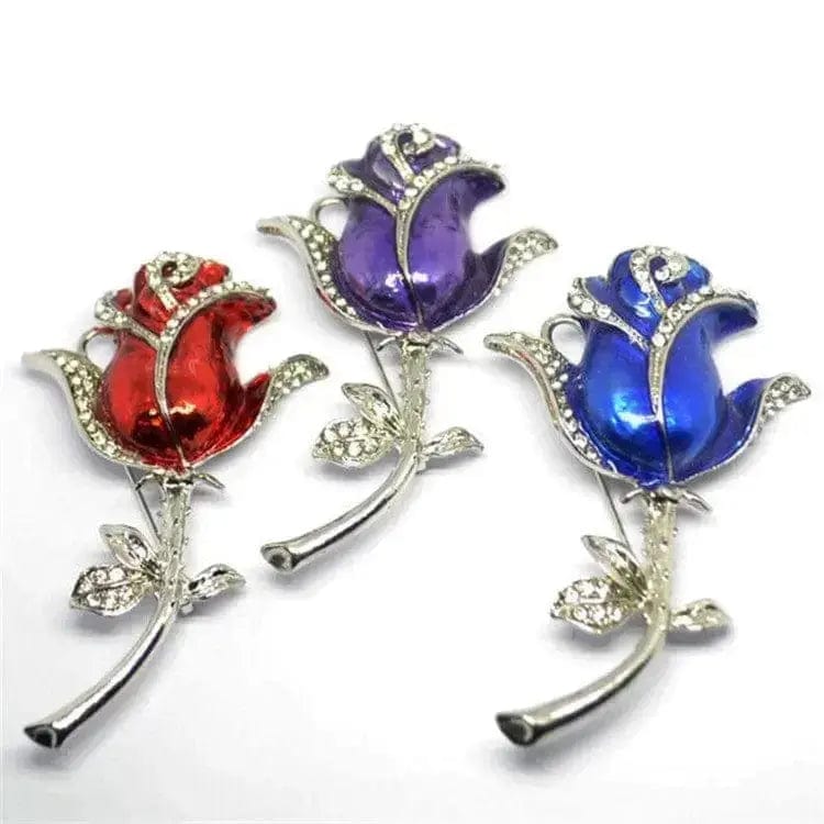 BROOCHITON brooches USB  Drive cystal brooch pin