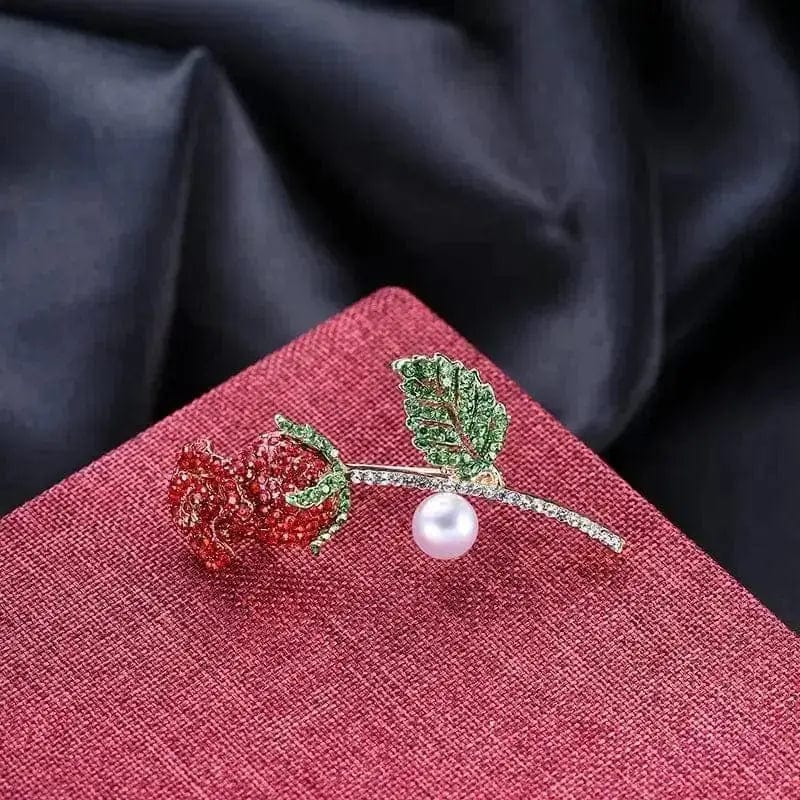 BROOCHITON Brooches As shown Zinc Alloy Rose Brooch Pin