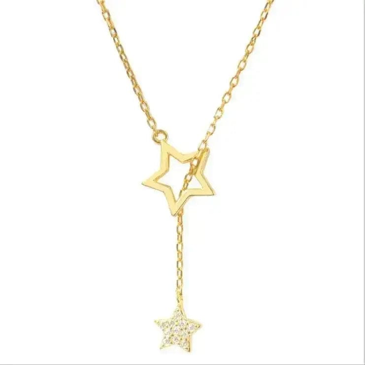 BROOCHITON Necklaces Star Necklace For Women close up view