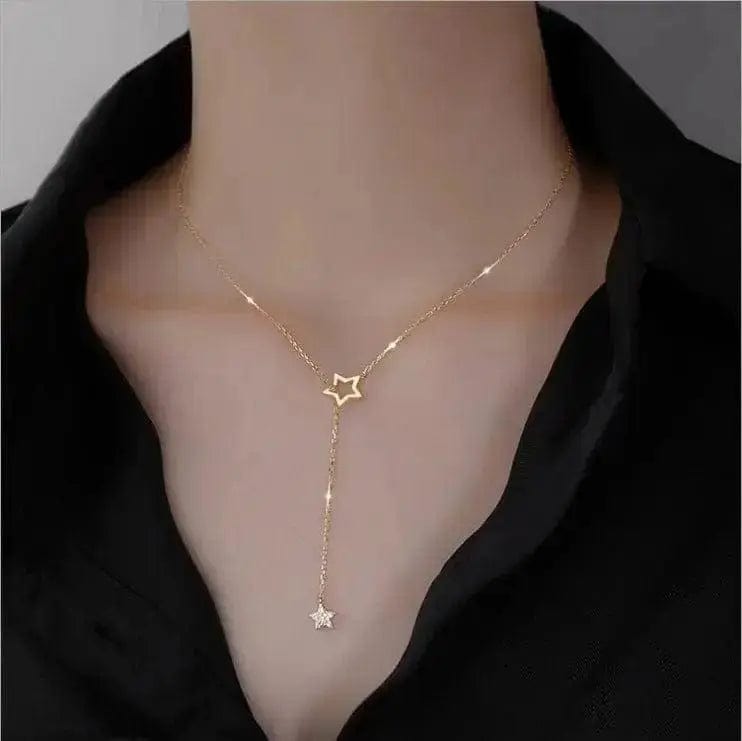 BROOCHITON Necklaces Gold Star Necklace For Women